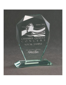 Trofeum szklane grawerowane z etui 2