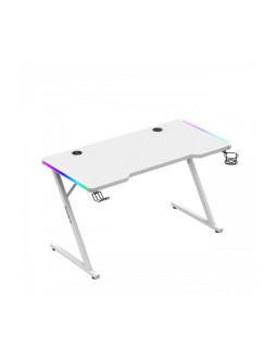 Biurko gamingowe huzaro hero 2.5 white rgb
