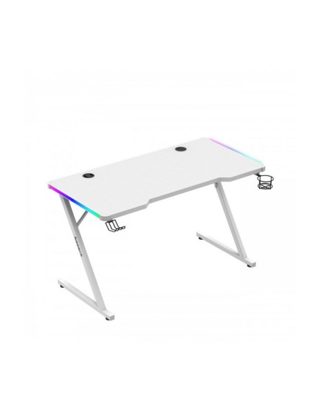Biurko gamingowe huzaro hero 2.5 white rgb