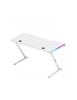 Biurko gamingowe huzaro hero 2.5 white rgb 2