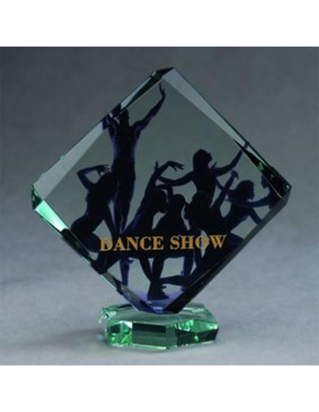 Trofeum szklane z nadrukiem kolorowym luxorjet i etui