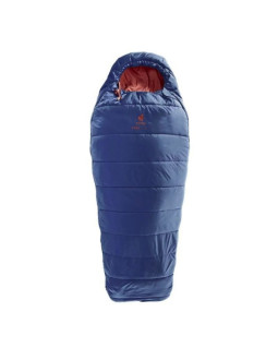 Śpiwór dziecięcy deuter starlight sq (130-170 cm) - nightblue/redwood
