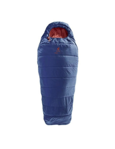 Śpiwór dziecięcy deuter starlight sq (130-170 cm) - nightblue/redwood