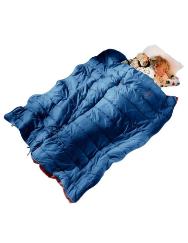 Śpiwór dziecięcy deuter starlight sq (130-170 cm) - nightblue/redwood