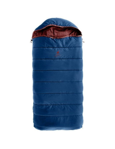 Śpiwór dziecięcy deuter starlight sq (130-170 cm) - nightblue/redwood