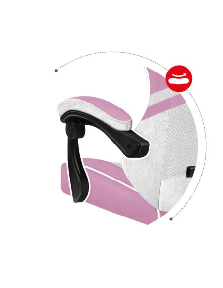 Fotel gamingowy huzaro force 4.4 pink mesh