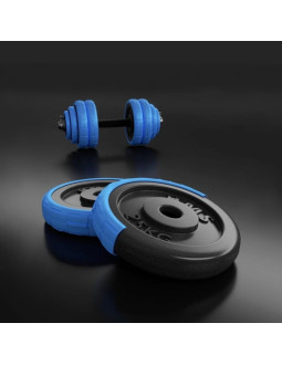 Hms sgg30 bar zestaw ciężarów 2 w 1 (sztanga i sztangielki) 30 kg