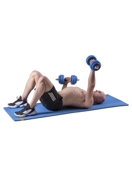 Hms sgg30 bar zestaw ciężarów 2 w 1 (sztanga i sztangielki) 30 kg