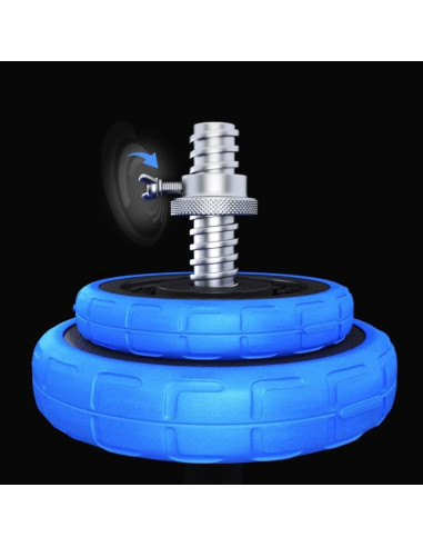 Hms sgg30 bar zestaw ciężarów 2 w 1 (sztanga i sztangielki) 30 kg