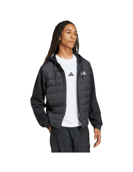 Kurtka męska adidas essentials climawarm hybrid down hooded czarna ka5251