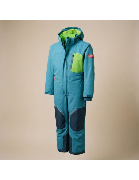 Kombinezon śnieżny dziecięcy trollkids kids isfjord snowsuit xt zimowy niebieski (639-104)