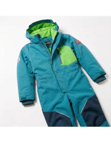 Kombinezon śnieżny dziecięcy trollkids kids isfjord snowsuit xt zimowy niebieski (639-104)