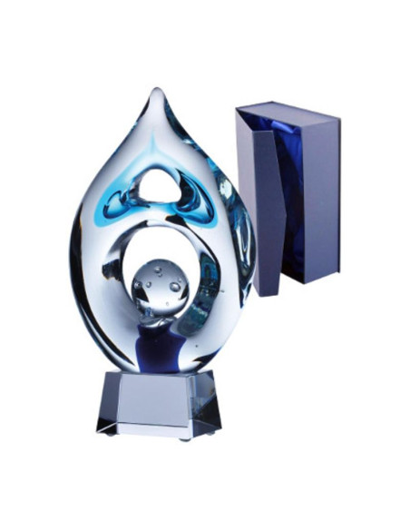 Trofeum szklane z etui