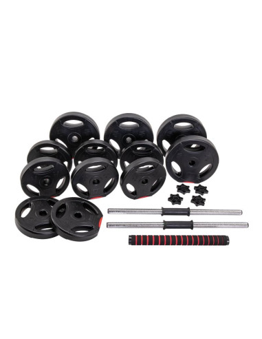 Body sculpture zestaw 2 w 1 sztanga i hantle 40kg bw 7540