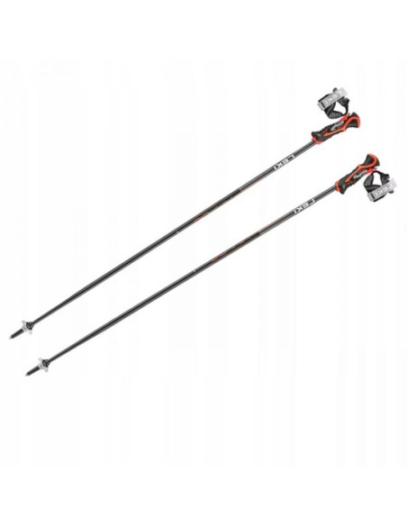 Leki kije 3d airfoil black/red 125