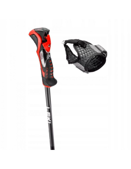 Leki kije 3d airfoil black/red 125