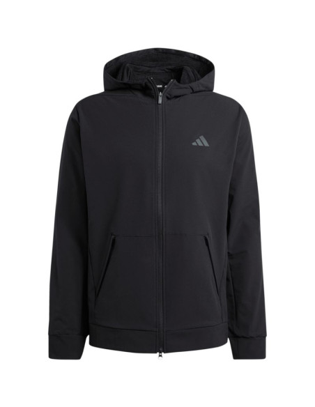 Bluza męska adidas designed for training cold.rdy full-zip hoodie czarna in5607