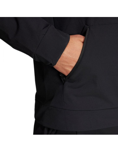 Bluza męska adidas designed for training cold.rdy full-zip hoodie czarna in5607