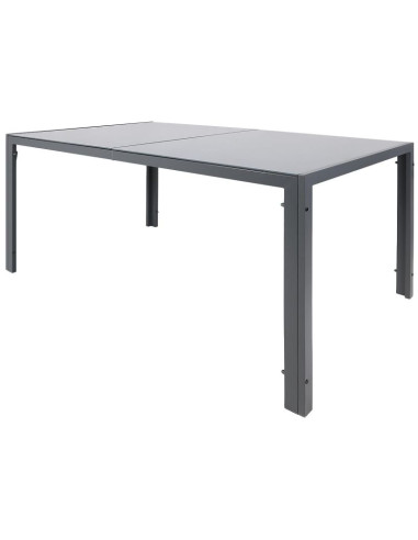 Stół ogrodowy 150x90x73cm ciemny szary