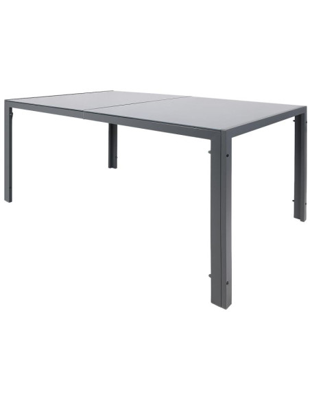 Stół ogrodowy 150x90x73cm ciemny szary