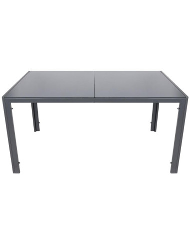 Stół ogrodowy 150x90x73cm ciemny szary