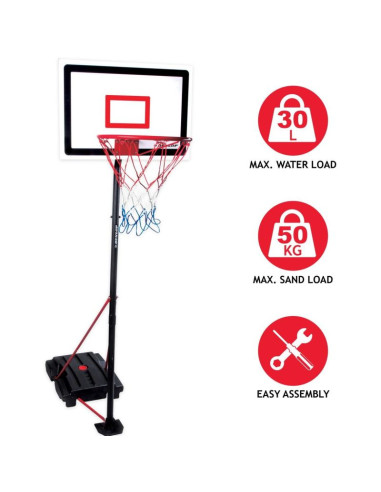 Zestaw regulowany do koszykówki dunlop 1,65-2,05m 3w1