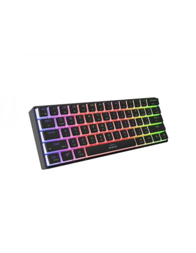 Klawiatura dla graczy genesis thor 660 g2 us black bezprzewodowa rgb mechaniczna gateron red