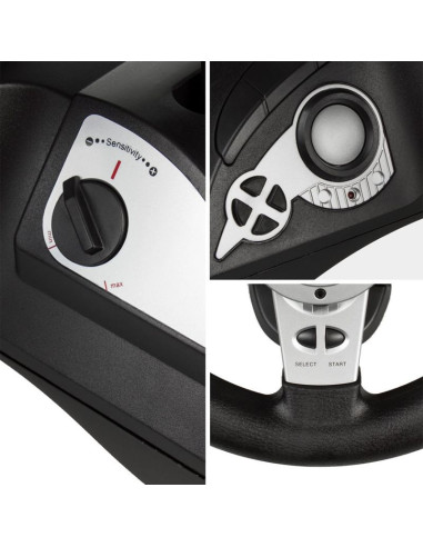 Nanors kierownica ps4/ps3/xbox one/xbox360/pc(x-input/d-input)/swtich/android 8in rs700