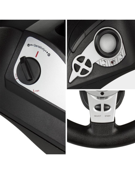 Nanors kierownica ps4/ps3/xbox one/xbox360/pc(x-input/d-input)/swtich/android 8in rs700