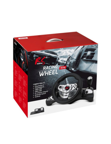 Nanors kierownica ps4/ps3/xbox one/xbox360/pc(x-input/d-input)/swtich/android 8in rs700