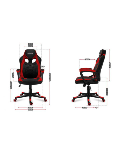 Fotel gamingowy huzaro force 2.5 red mesh