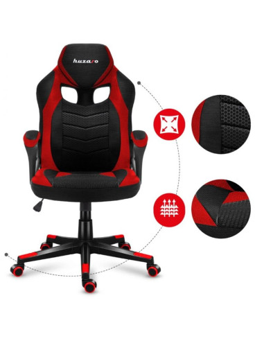 Fotel gamingowy huzaro force 2.5 red mesh