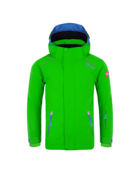 Kurtka ocieplana dziecięca trollkids kids holmenkollen snow jacket pro zimowa zielona (913-303)