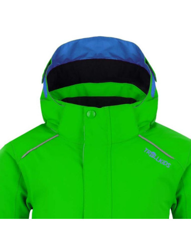 Kurtka ocieplana dziecięca trollkids kids holmenkollen snow jacket pro zimowa zielona (913-303)