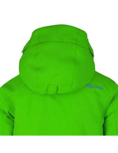 Kurtka ocieplana dziecięca trollkids kids holmenkollen snow jacket pro zimowa zielona (913-303)