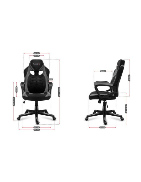 Fotel gamingowy hz-force 2.5 grey mesh