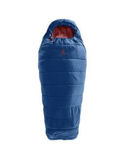 Śpiwór dziecięcy deuter starlight (130-170 cm) - nightblue/redwood