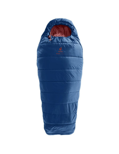 Śpiwór dziecięcy deuter starlight (130-170 cm) - nightblue/redwood