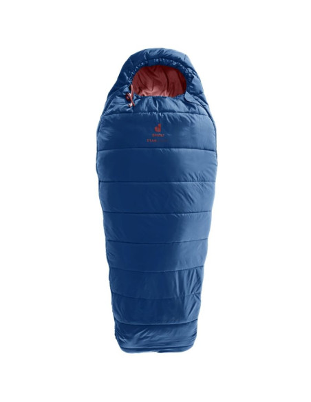 Śpiwór dziecięcy deuter starlight (130-170 cm) - nightblue/redwood