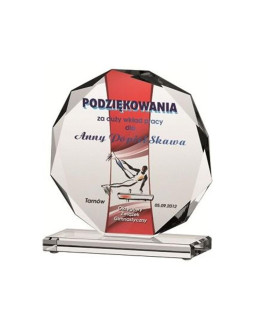 Trofeum szklane z nadrukiem kolorowym luxorjet 2