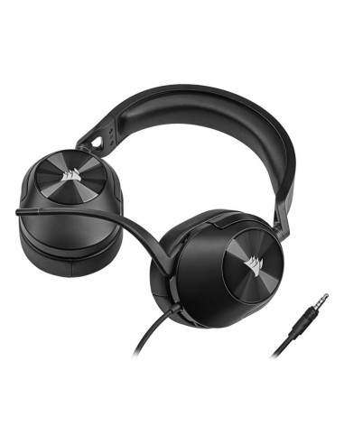 Corsair hs55 stereo zestaw słuchawkowy przewodowa ręczny gaming węgiel