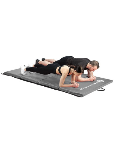Materac gimnastyczny składany szary 2400x1200x50mm hms mgs01