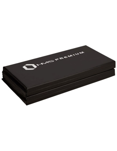 Materac gimnastyczny składany czarny 2400x1200x50mm hms mgs01