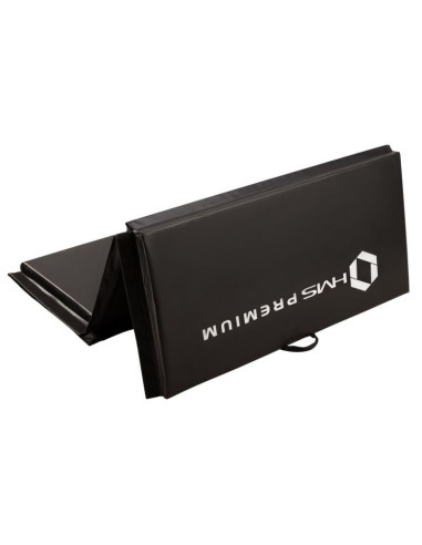 Materac gimnastyczny składany czarny 2400x1200x50mm hms mgs01