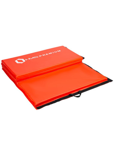 Materac gimnastyczny składany czerwony 2400x1200x50mm hms mgs01