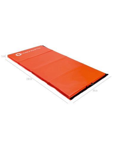 Materac gimnastyczny składany czerwony 2400x1200x50mm hms mgs01