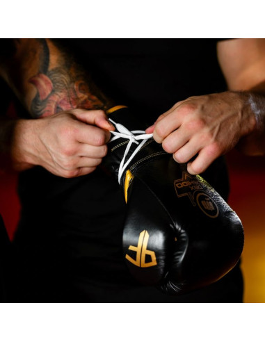 Wiązane rękawice bokserskie wielowarstwowe - profighter gold - legacy series