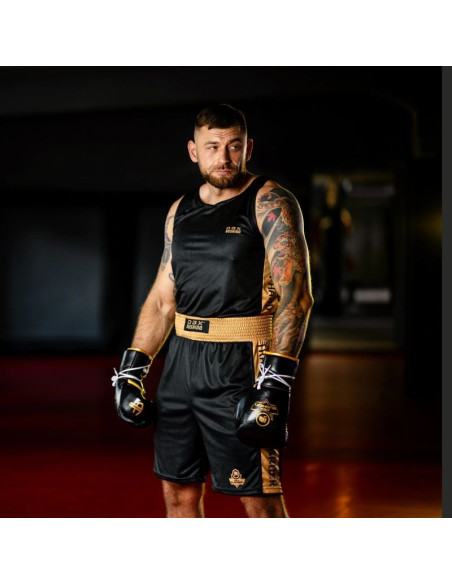 Wiązane rękawice bokserskie wielowarstwowe - profighter gold - legacy series