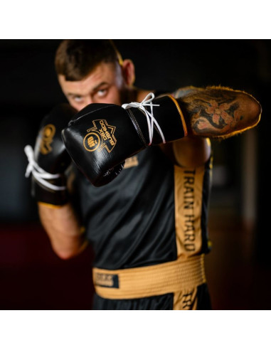 Wiązane rękawice bokserskie wielowarstwowe - profighter gold - legacy series