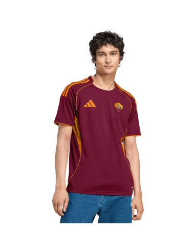 Koszulka męska adidas as roma 25/26 home bordowa jp4184